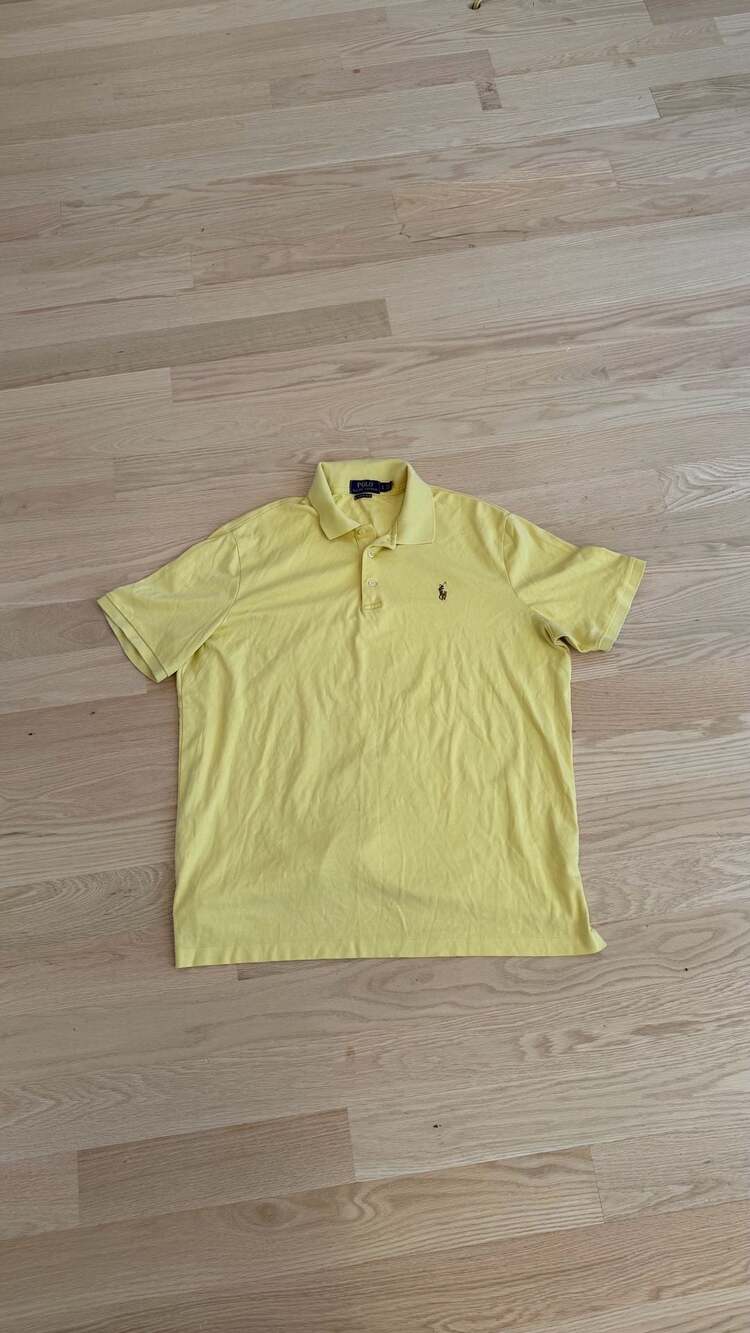 Polo Ralph Lauren Classic Fit Short-Sleeve Mesh Polo Shirt, Yellow, Size Large